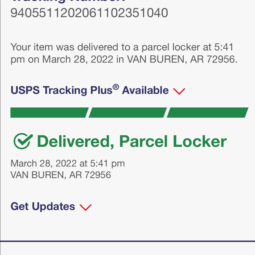 Just showing tracking